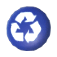 Eco Blue Recycling Bin Badge - Common from Hat Shop